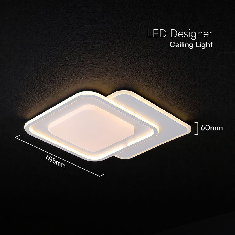 LED ПЛАФОН 60W ДУ БЯЛ 84030 V-TAC^ LED ПЛАФОН 60W ДУ БЯЛ 84030 V-TAC^