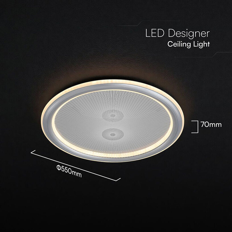 LED ПЛАФОН 50W ДУ СИВ 84031 V-TAC^^ LED ПЛАФОН 50W ДУ СИВ 84031 V-TAC^^