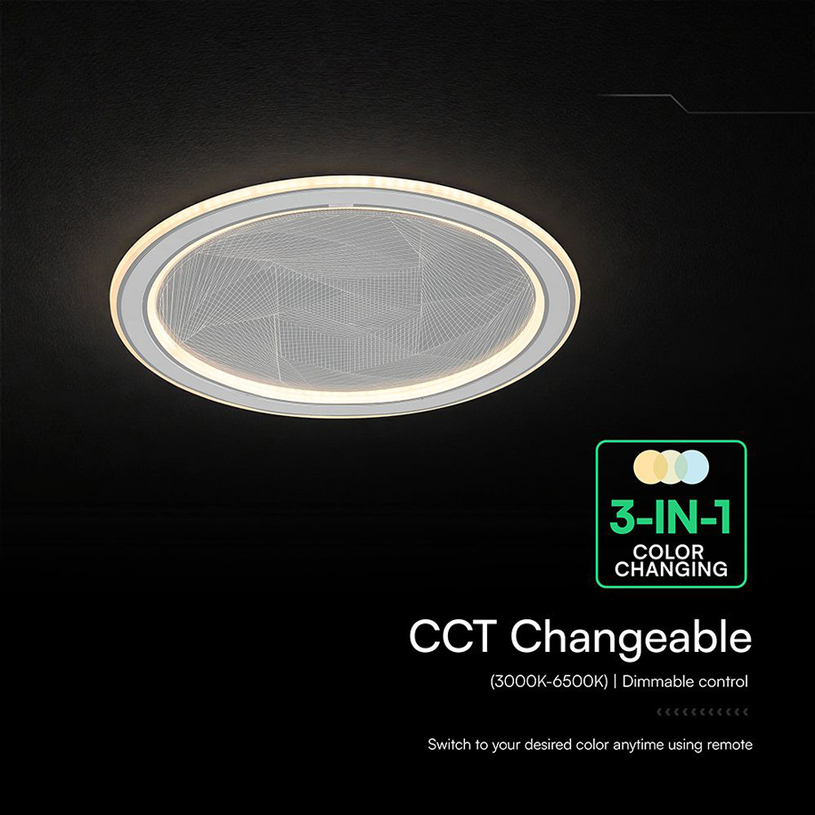 LED ПЛАФОН 50W ДУ СИВ 84032 V-TAC^^ LED ПЛАФОН 50W ДУ СИВ 84032 V-TAC^^
