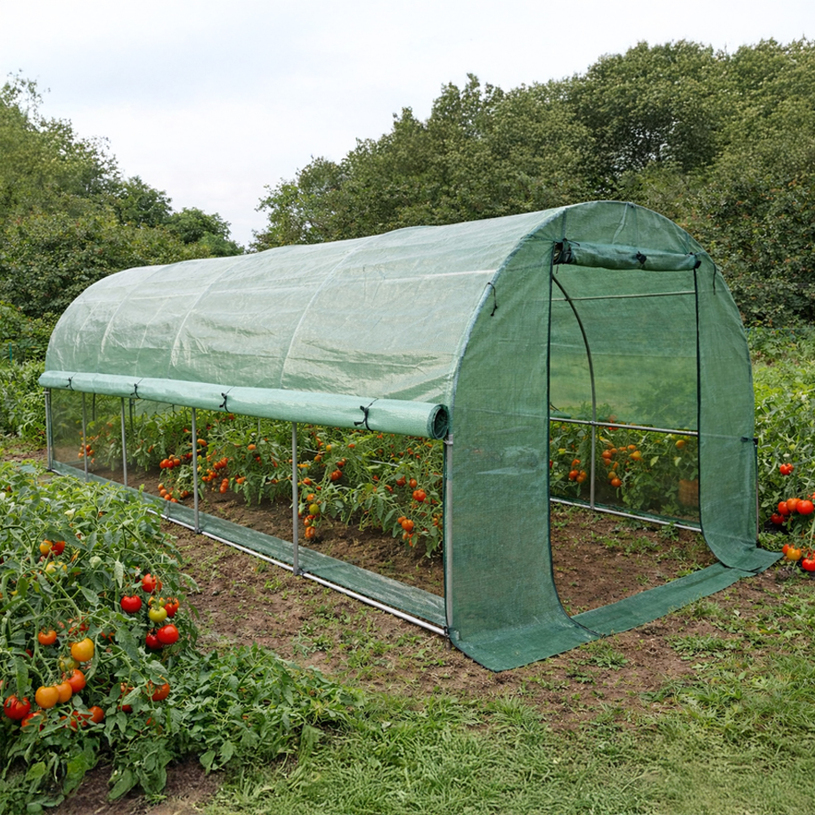 ПАРНИК 550x300x200cm 10БР.ПРОЗ.2ВРАТИ 2К ПАРНИК 550x300x200cm 10БР.ПРОЗ.2ВРАТИ 2К