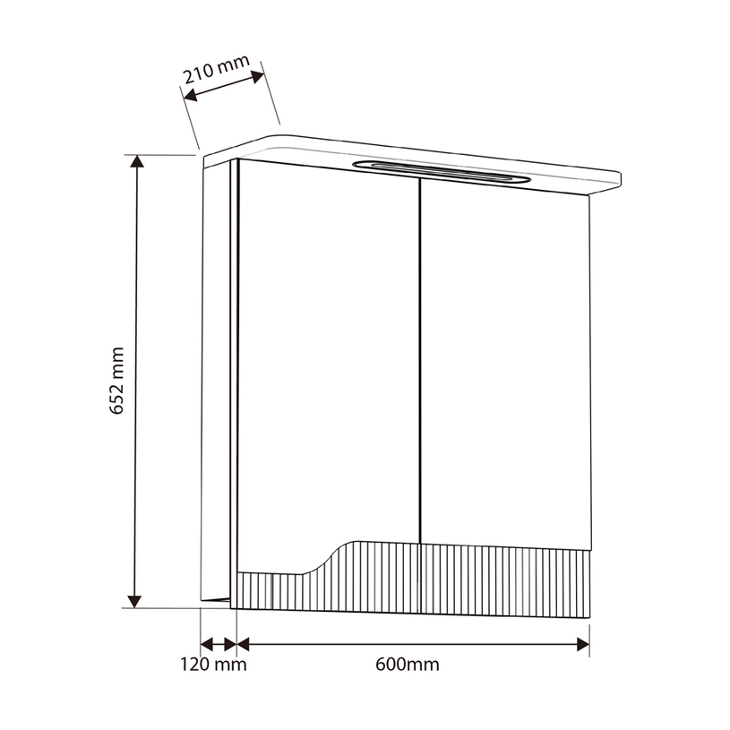 ОГЛЕДАЛЕН ШКАФ 6012-65WOODEN ОГЛЕДАЛЕН ШКАФ 6012-65WOODEN