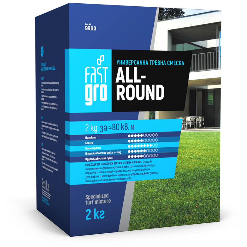 ТРЕВНА СМЕСКА FASTGRO ALLROUND - 2КГ ТРЕВНА СМЕСКА FASTGRO ALLROUND - 2КГ