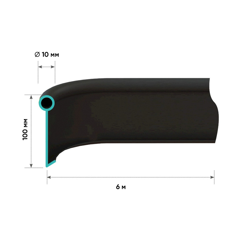 РАЗДЕЛИТЕЛ ЗА ТРЕВА 6MX10CM BLACK РАЗДЕЛИТЕЛ ЗА ТРЕВА 6MX10CM BLACK