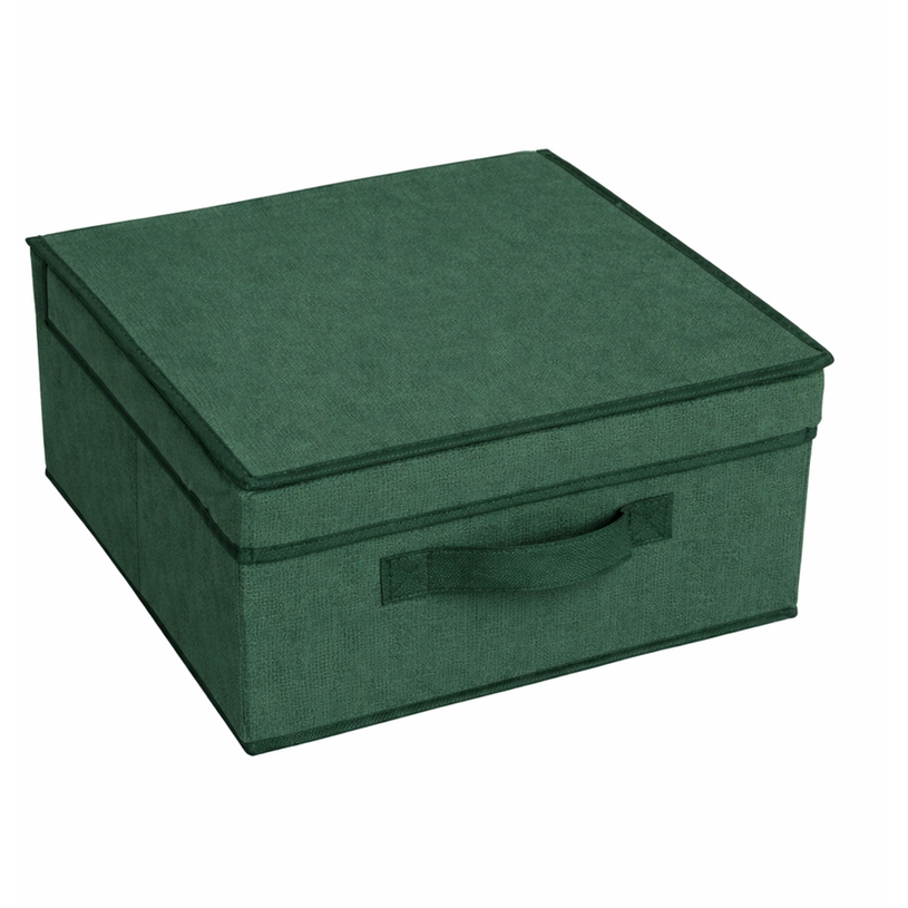 ТЕКСТИЛНА КУТИЯ С КАПАК 30Х28Х15 ЗЕЛЕНА ТЕКСТИЛНА КУТИЯ С КАПАК 30Х28Х15 ЗЕЛЕНА