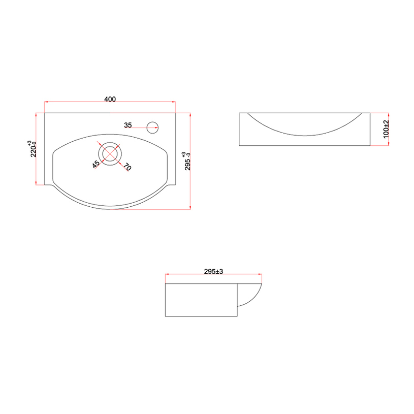 УМИВАЛНИК KF1171 40.5Х29.5Х11.0 СМ УМИВАЛНИК KF1171 40.5Х29.5Х11.0 СМ