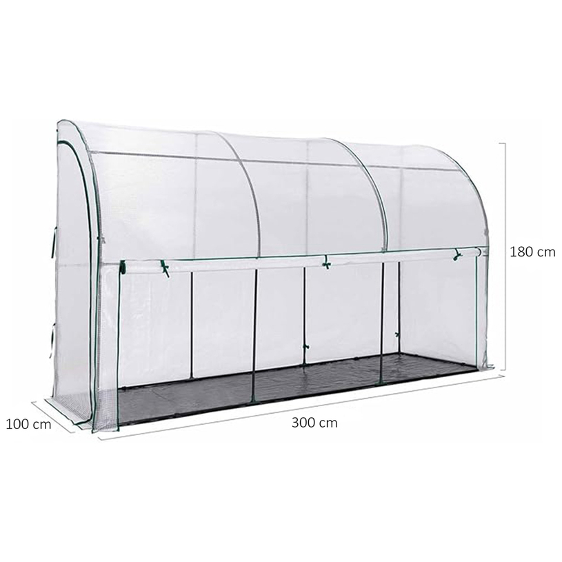 ОРАНЖЕРИЯ СТЕННА 300X100X180CM 1 ВРАТА ОРАНЖЕРИЯ СТЕННА 300X100X180CM 1 ВРАТА