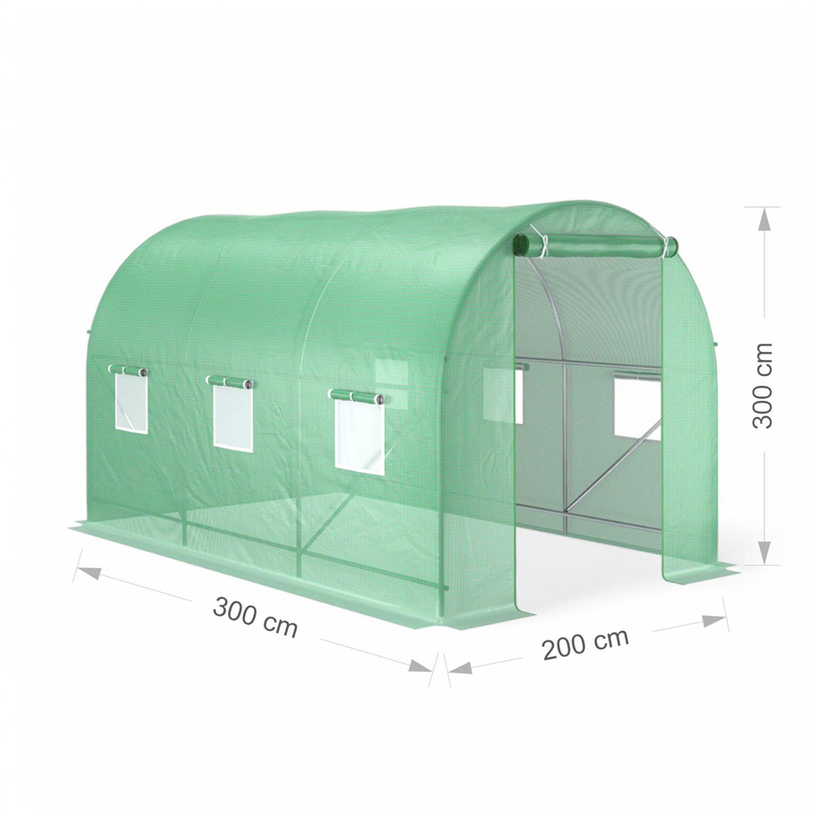 ОРАНЖЕРИЯ 300Х200Х200CM 2 ВРАТИ ОРАНЖЕРИЯ 300Х200Х200CM 2 ВРАТИ