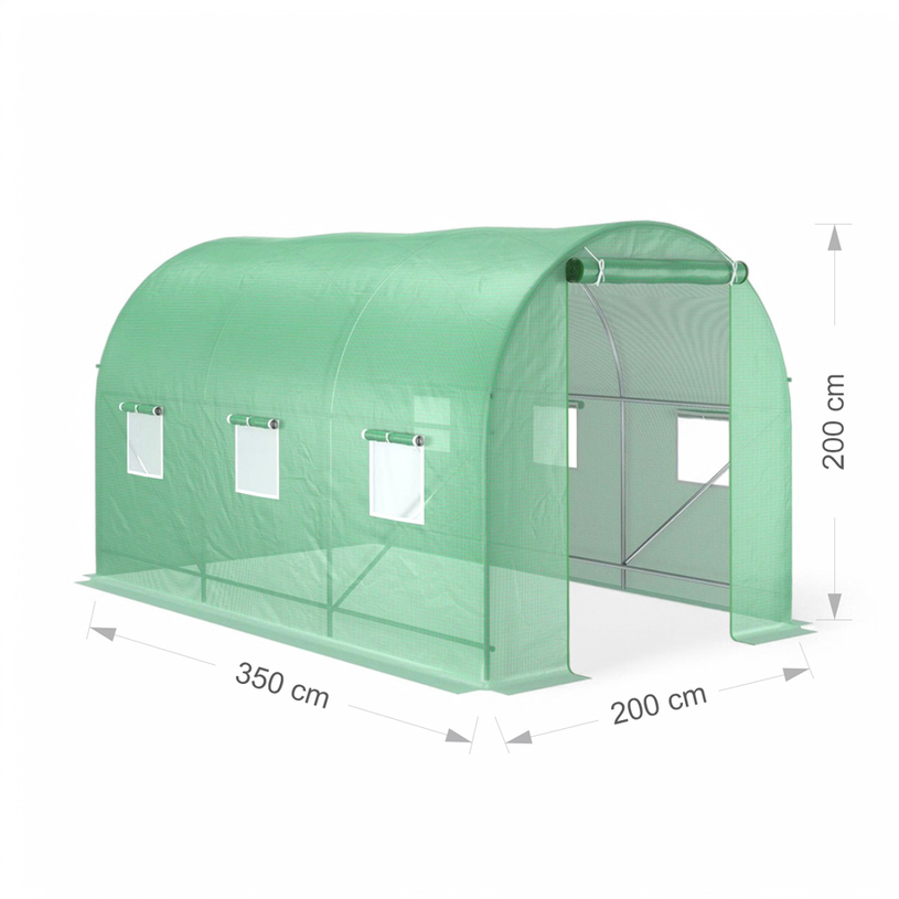 ОРАНЖЕРИЯ 350Х200Х200CM 2 ВРАТИ ОРАНЖЕРИЯ 350Х200Х200CM 2 ВРАТИ