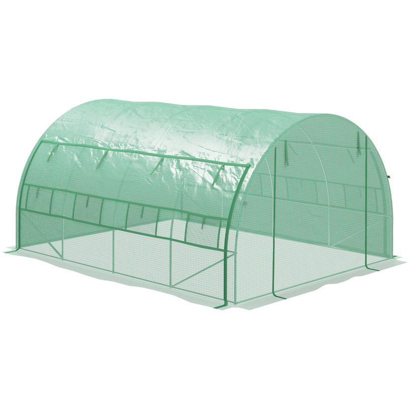 ОРАНЖЕРИЯ 400Х200Х200CM 1 ВРАТА, 2ОТВОРА ОРАНЖЕРИЯ 400Х200Х200CM 1 ВРАТА, 2ОТВОРА