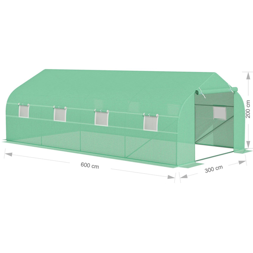 ОРАНЖЕРИЯ 600Х300Х200CM 2 ВРАТИ, 2ОТВОРА ОРАНЖЕРИЯ 600Х300Х200CM 2 ВРАТИ, 2ОТВОРА