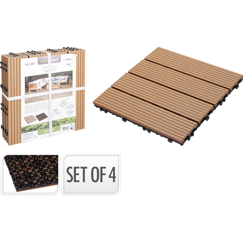 ДЕКИНГ ПЛОЧКА WPC 30x30x2.2cm WD1800010 ДЕКИНГ ПЛОЧКА WPC 30x30x2.2cm WD1800010