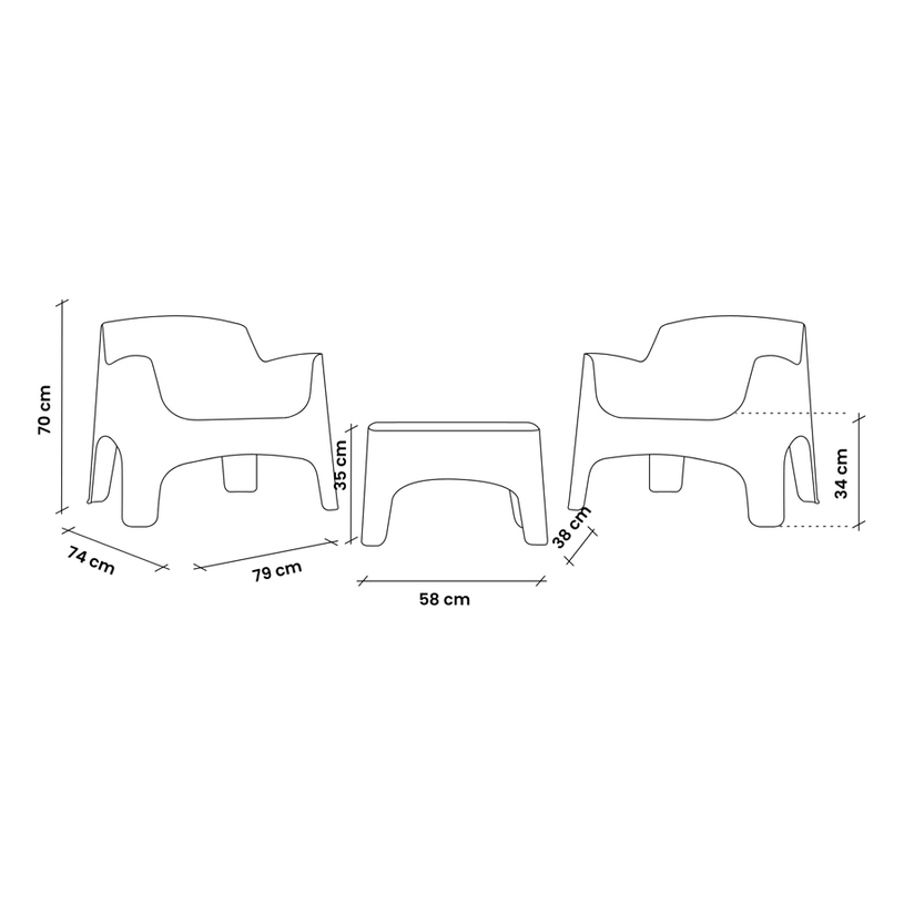 ГРАДИНСКИ КОМПЛЕКТ IBIZA TERRACE P.GREEN ГРАДИНСКИ КОМПЛЕКТ IBIZA TERRACE P.GREEN