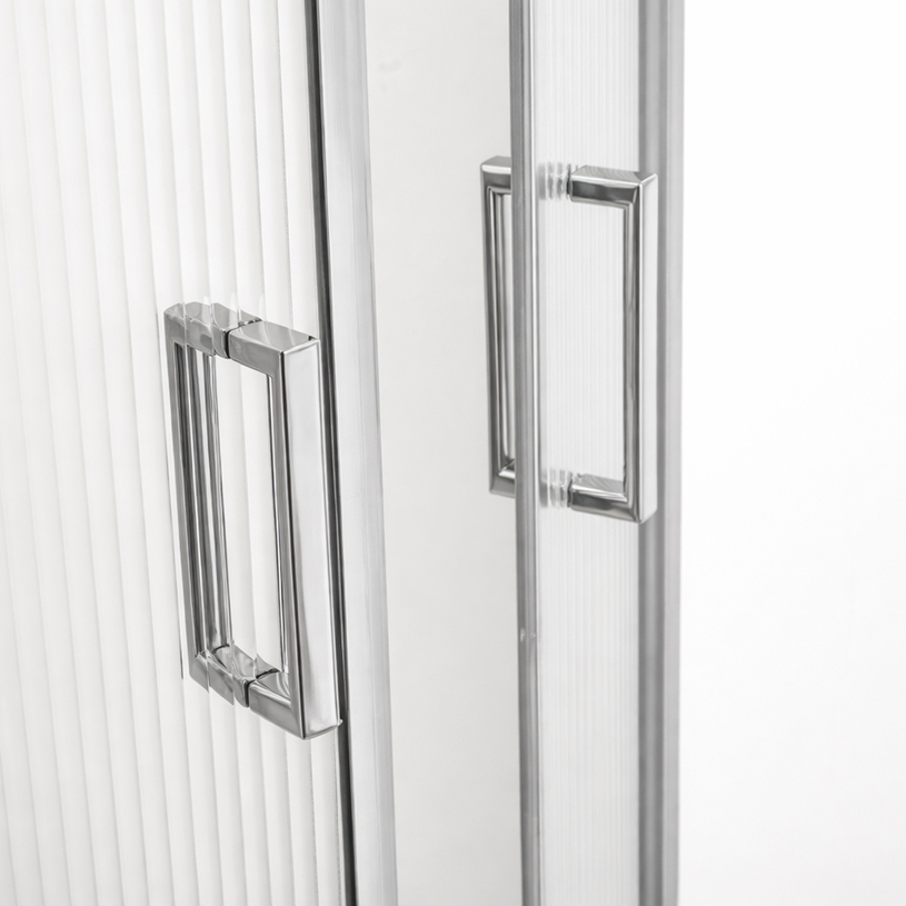 ДУШ КАБИНА 90Х90 SOHO, РЕБ. СТЪКЛО, ХРОМ ДУШ КАБИНА 90Х90 SOHO, РЕБ. СТЪКЛО, ХРОМ