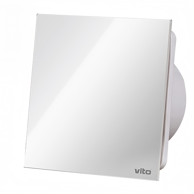 &ВЕНТИЛАТОР 100 12W FLAT GLASS WHITE &ВЕНТИЛАТОР 100 12W FLAT GLASS WHITE