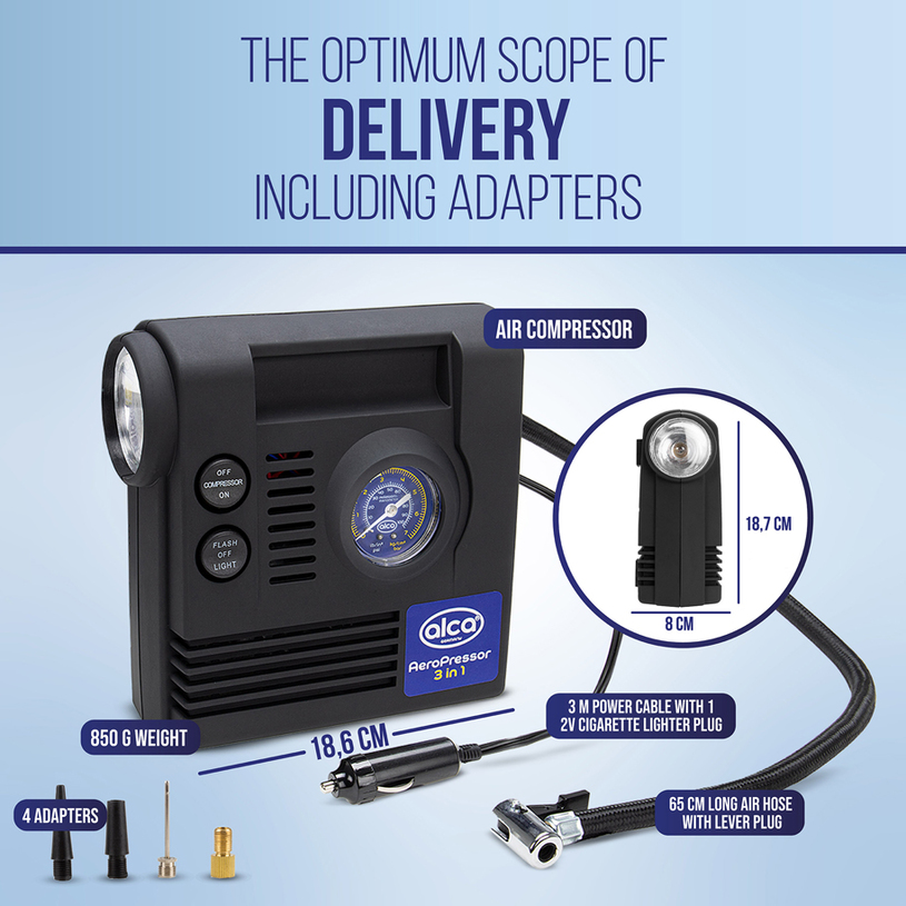 КОМПРЕСОР ЗА АВТОМОБИЛ 12V 3В1 КОМПРЕСОР ЗА АВТОМОБИЛ 12V 3В1