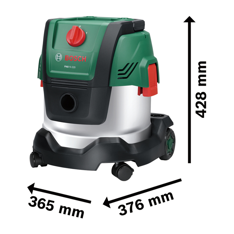 BOSCH ПРАХОСМ.ЗА СУХО И МОКРО PAS15-220 BOSCH ПРАХОСМ.ЗА СУХО И МОКРО PAS15-220