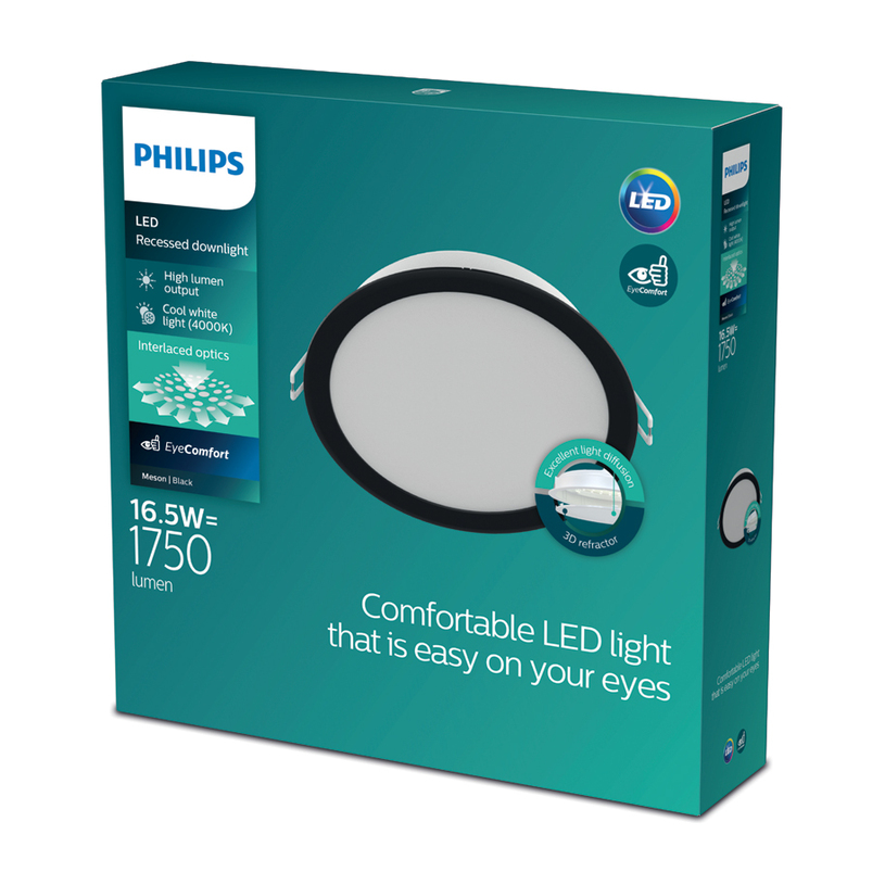 LED ПАНЕЛ 16.5W 4000K КРЪГ ЧЕРЕН PHILIPS LED ПАНЕЛ 16.5W 4000K КРЪГ ЧЕРЕН PHILIPS