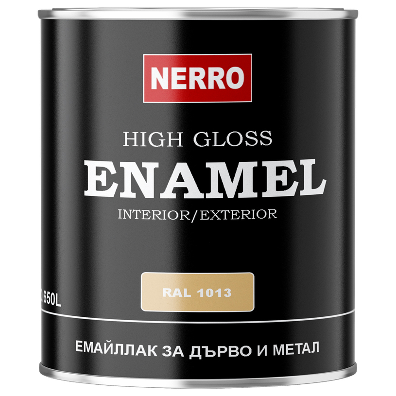 NERRO ЕМАЙЛЛАК RAL 1013 БЕЖОВ 0.650 L NERRO ЕМАЙЛЛАК RAL 1013 БЕЖОВ 0.650 L