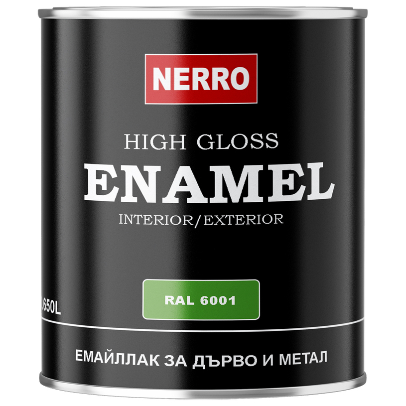 NERRO ЕМАЙЛЛАК RAL 6001 ЗЕЛЕН 0.650 L NERRO ЕМАЙЛЛАК RAL 6001 ЗЕЛЕН 0.650 L