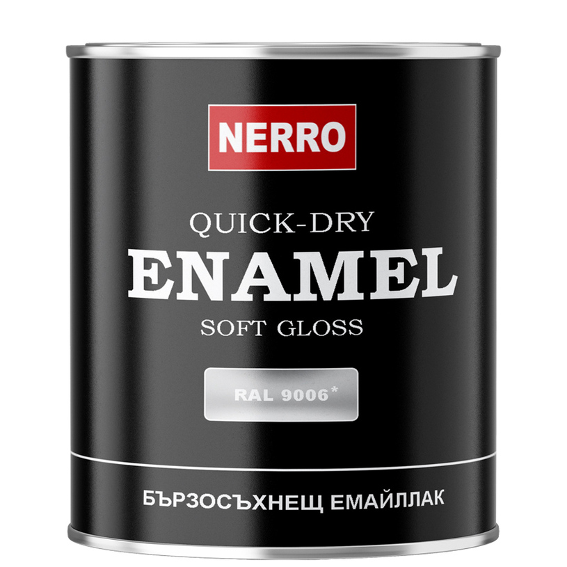 NERRO ЕМАЙЛЛАК RAL 9006 СРЕБРИСТО 0.650L NERRO ЕМАЙЛЛАК RAL 9006 СРЕБРИСТО 0.650L