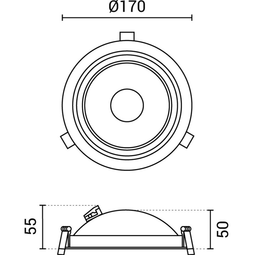 LED ЛУНА 15W РЕГУЛИРУЕМА ЧЕРНА OPTONICA LED ЛУНА 15W РЕГУЛИРУЕМА ЧЕРНА OPTONICA