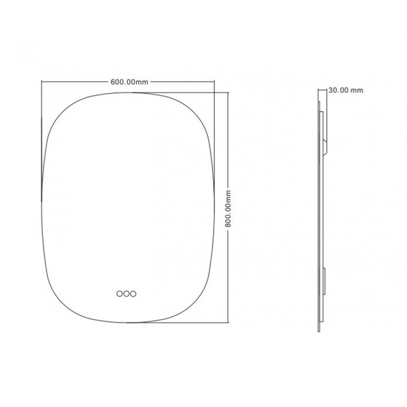 LIBORIO ОГЛЕДАЛО LED 60X80 1957 LIBORIO ОГЛЕДАЛО LED 60X80 1957