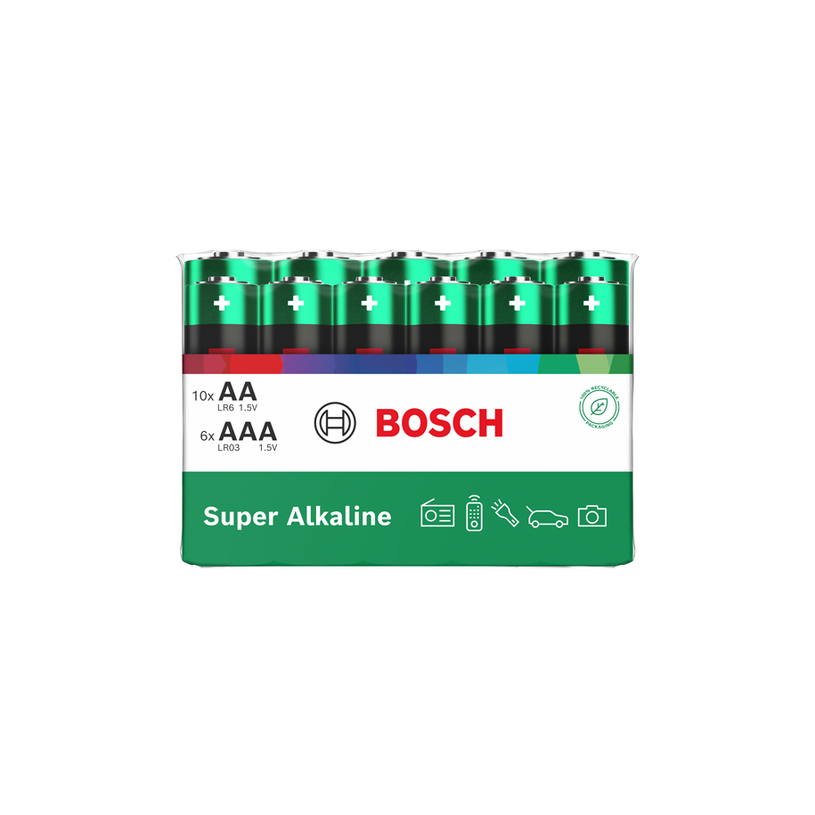 БАТЕРИИ AA 10 И AAA 6 БР. SUPER ALKALINE БАТЕРИИ AA 10 И AAA 6 БР. SUPER ALKALINE