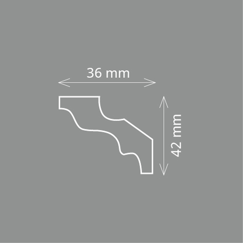 XPS КОРНИЗ LD М50 2 M 90 БР. КАШОН XPS КОРНИЗ LD М50 2 M 90 БР. КАШОН