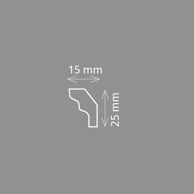 XPS КОРНИЗ LD S25 2 M 225 БР. КАШОН XPS КОРНИЗ LD S25 2 M 225 БР. КАШОН