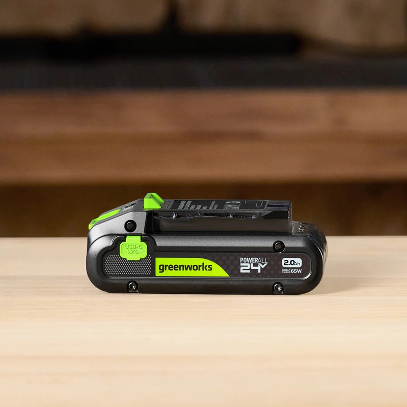 GREENWORKS АКУМ.БАТЕРИЯ 24V/2Ah USB-C GREENWORKS АКУМ.БАТЕРИЯ 24V/2Ah USB-C