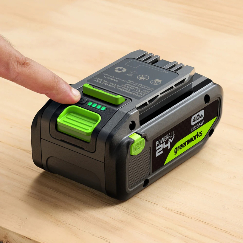 GREENWORKS АКУМ.БАТЕРИЯ 24V/4Ah USB-C GREENWORKS АКУМ.БАТЕРИЯ 24V/4Ah USB-C