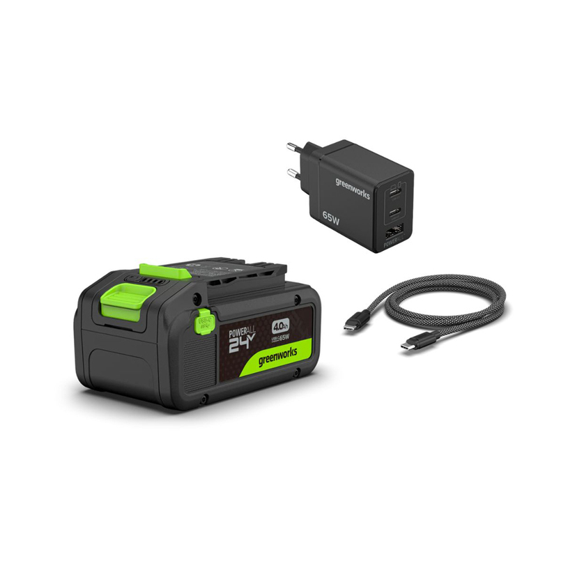 GREENWORKS СТАРТ.КОМПЛ.24V/4Ah USB-C GREENWORKS СТАРТ.КОМПЛ.24V/4Ah USB-C