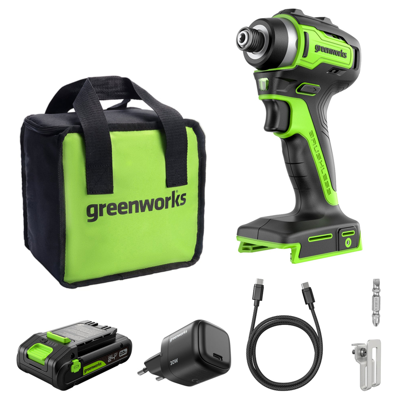 GREENWORKS АКУМ. УДАР.ВИНТОВЕРТ ID3220A1 GREENWORKS АКУМ. УДАР.ВИНТОВЕРТ ID3220A1