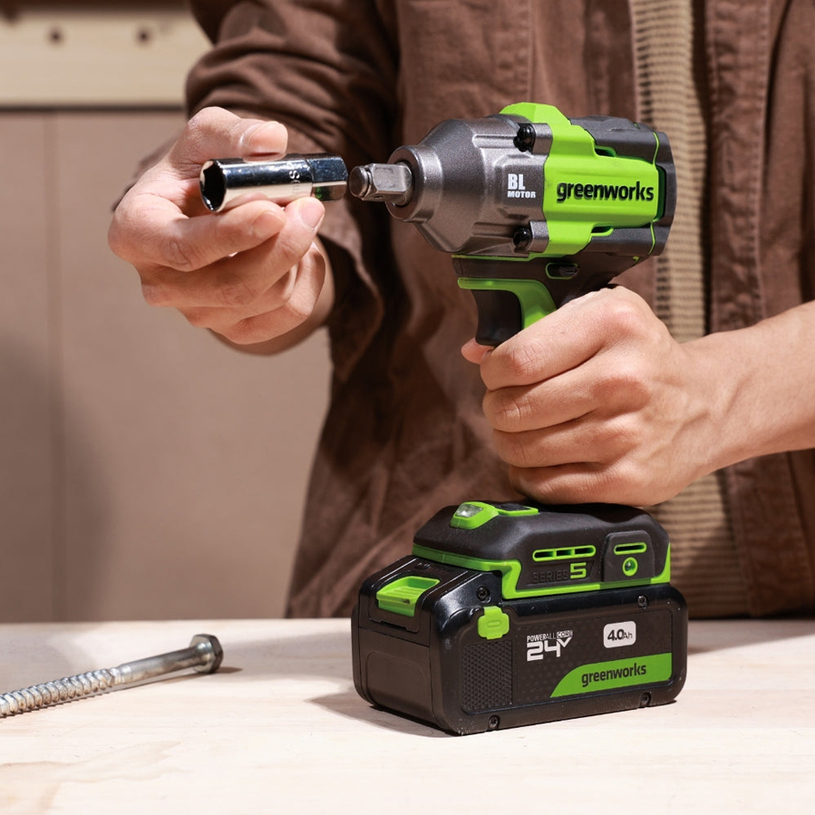 GREENWORKS АКУМ.УДАР.ГАЙКОВЕРТ 3804307 GREENWORKS АКУМ.УДАР.ГАЙКОВЕРТ 3804307