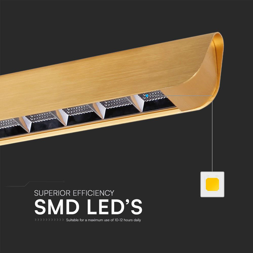 LED ЛИНЕЕН ПЕНДЕЛ ЛУПА CCT 36W GD V-TAC LED ЛИНЕЕН ПЕНДЕЛ ЛУПА CCT 36W GD V-TAC