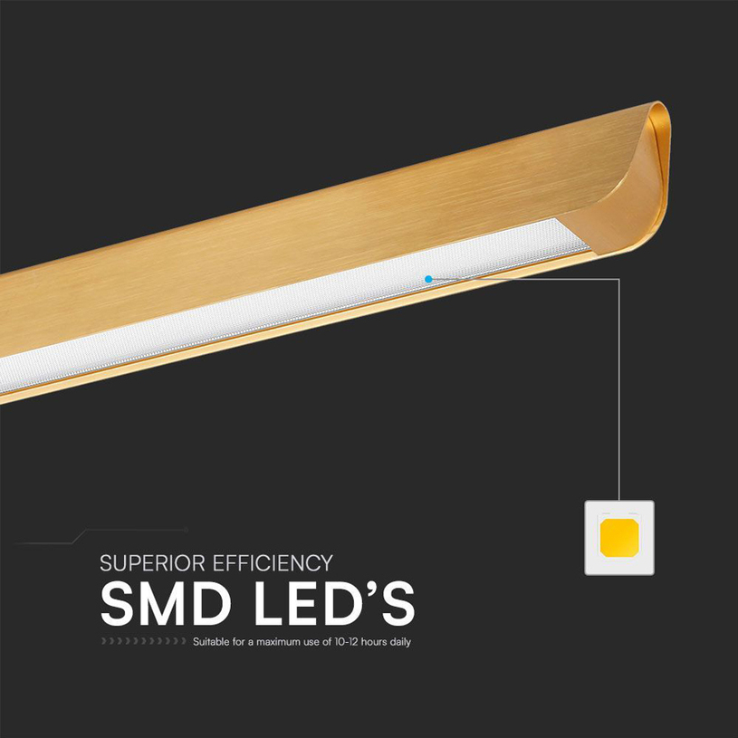 LED ЛИНЕЕН ПЕНДЕЛ ДИФ. CCT 36W GD V-TAC LED ЛИНЕЕН ПЕНДЕЛ ДИФ. CCT 36W GD V-TAC