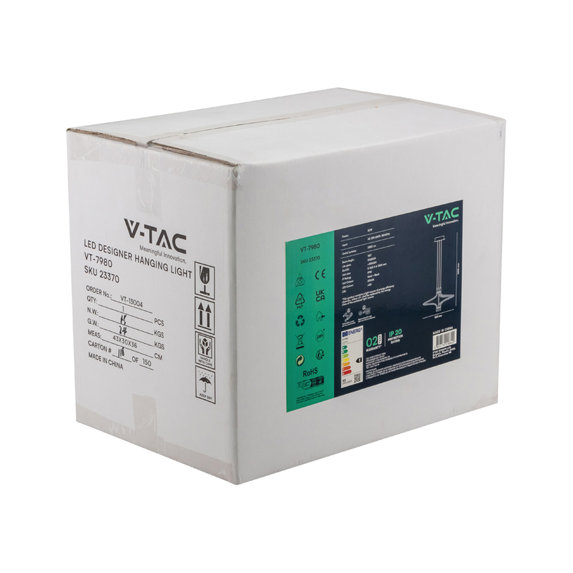 LED ПЕНДЕЛ 30W 3K ЗЛАТО/ЧЕРЕН V-TAC LED ПЕНДЕЛ 30W 3K ЗЛАТО/ЧЕРЕН V-TAC