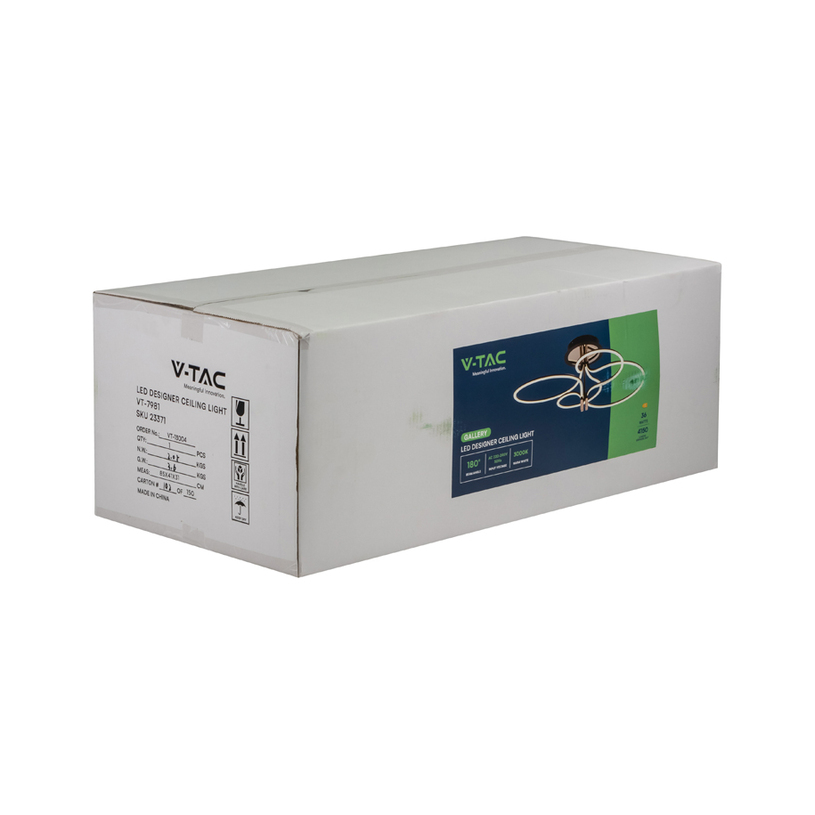 LED ПЛАФОН 36W 3K ЗЛАТО/ЧЕРЕН V-TAC LED ПЛАФОН 36W 3K ЗЛАТО/ЧЕРЕН V-TAC