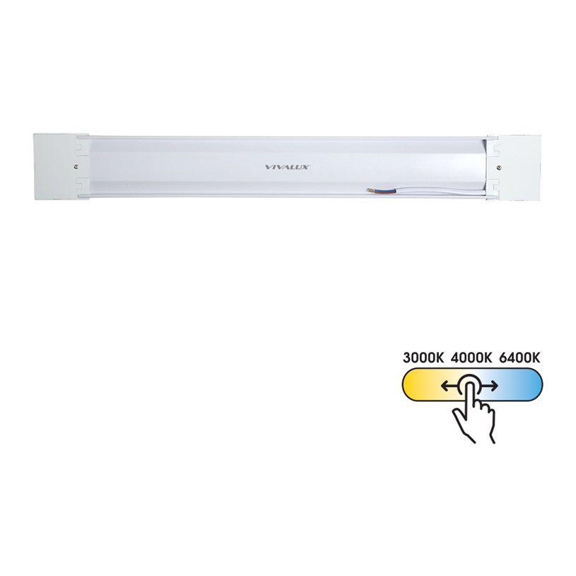 LED ЛИНЕЙНО ТЯЛО 20W 60CM CCT FLAT VIVA LED ЛИНЕЙНО ТЯЛО 20W 60CM CCT FLAT VIVA