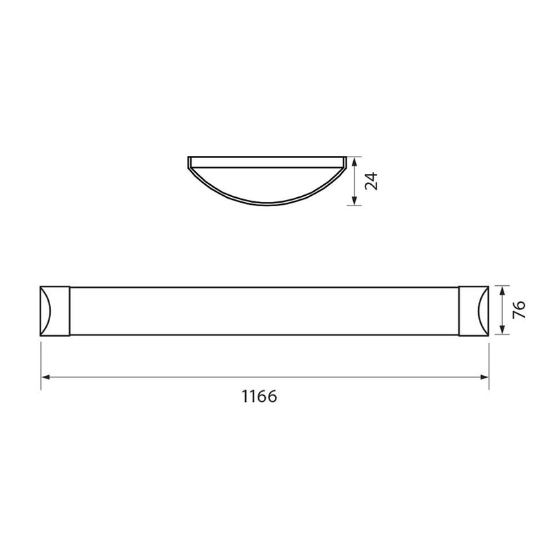 LED ЛИНЕЙНО ТЯЛО 40W 120CM CCT FLAT VIVA LED ЛИНЕЙНО ТЯЛО 40W 120CM CCT FLAT VIVA
