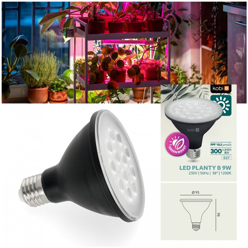 LED крушка раст. PLANTY B E27 9W 1200K LED крушка раст. PLANTY B E27 9W 1200K