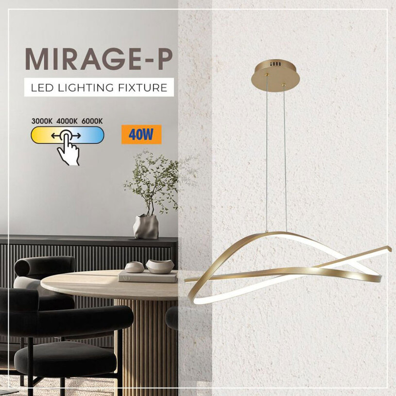 LED ПЕНДЕЛ 40W CCT ЗЛАТО MIRAGE-P VIVA LED ПЕНДЕЛ 40W CCT ЗЛАТО MIRAGE-P VIVA