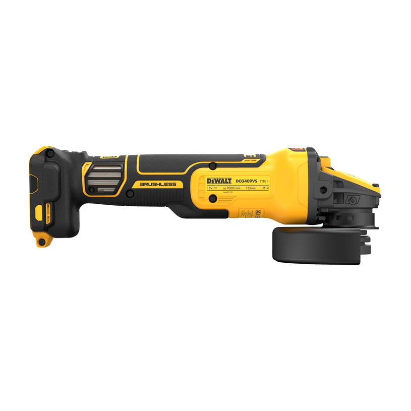 DEWALT АК.БЕЗЧ.ЪГЛ. DCG409VSNT-XJ 125mm DEWALT АК.БЕЗЧ.ЪГЛ. DCG409VSNT-XJ 125mm