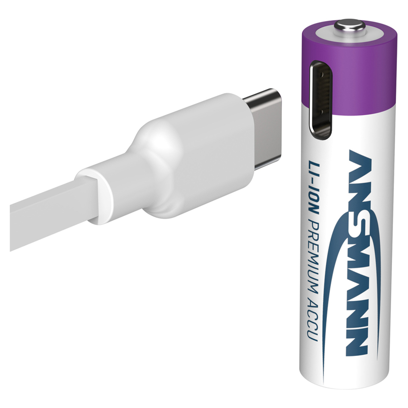 БАТЕРИИ ANSMANN 5378 500MAH USB-C 4БР БАТЕРИИ ANSMANN 5378 500MAH USB-C 4БР