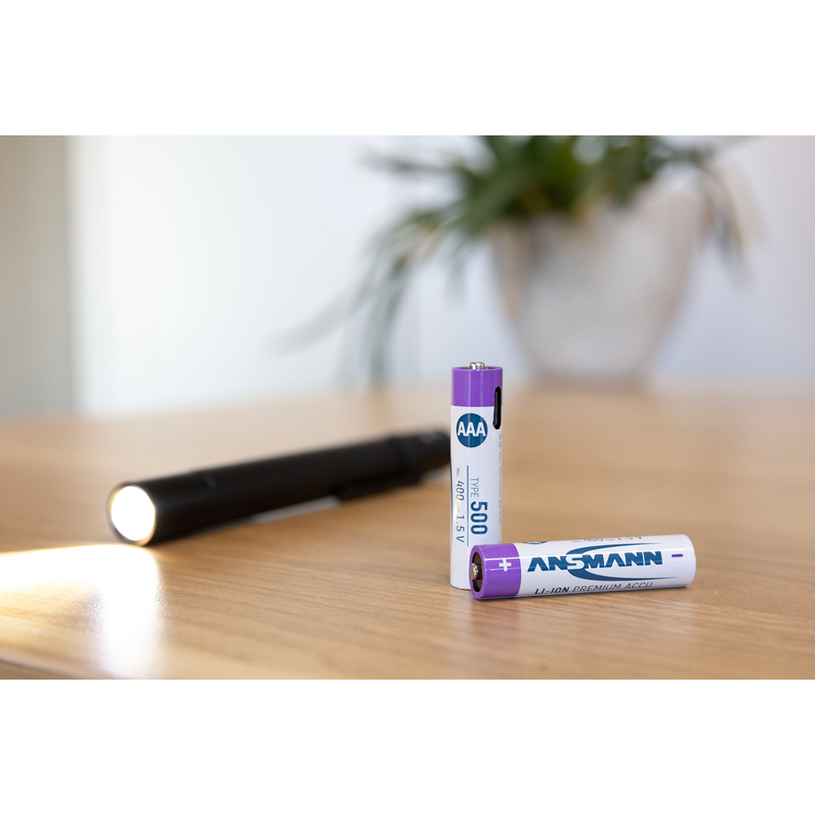 БАТЕРИИ ANSMANN 5378 500MAH USB-C 4БР БАТЕРИИ ANSMANN 5378 500MAH USB-C 4БР