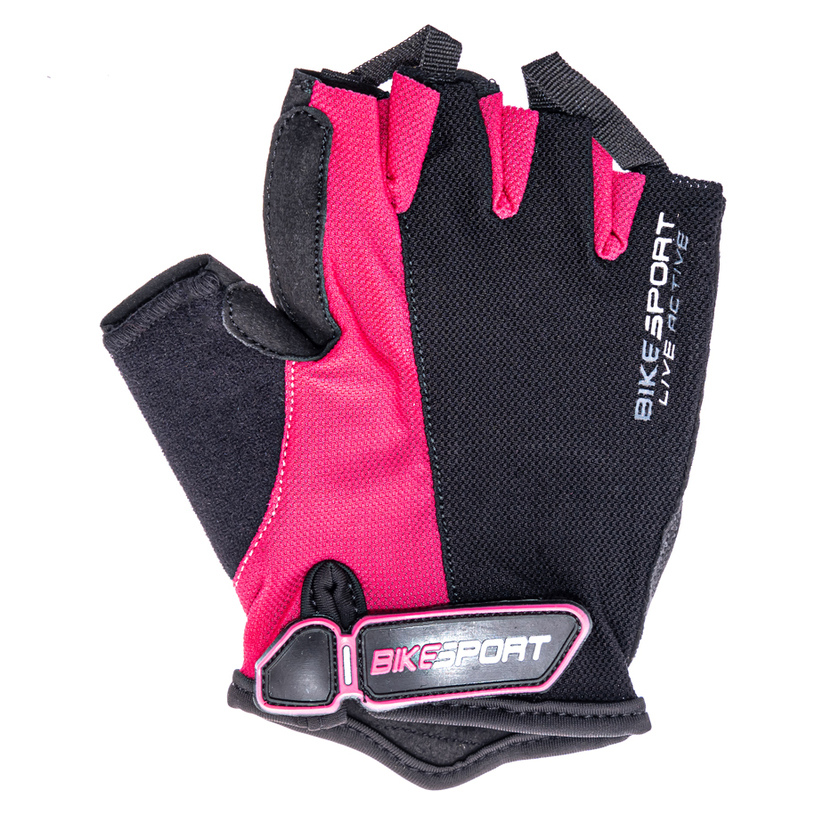 РЪКАВИЦИ BIKESPORT GLM GEL S ЧЕРЕН/РОЗОВ РЪКАВИЦИ BIKESPORT GLM GEL S ЧЕРЕН/РОЗОВ