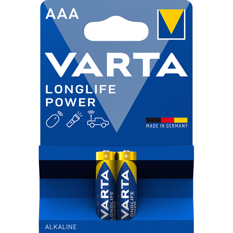 БАТЕРИИ VARTA LONGLIFE POWER AAA X2 БАТЕРИИ VARTA LONGLIFE POWER AAA X2