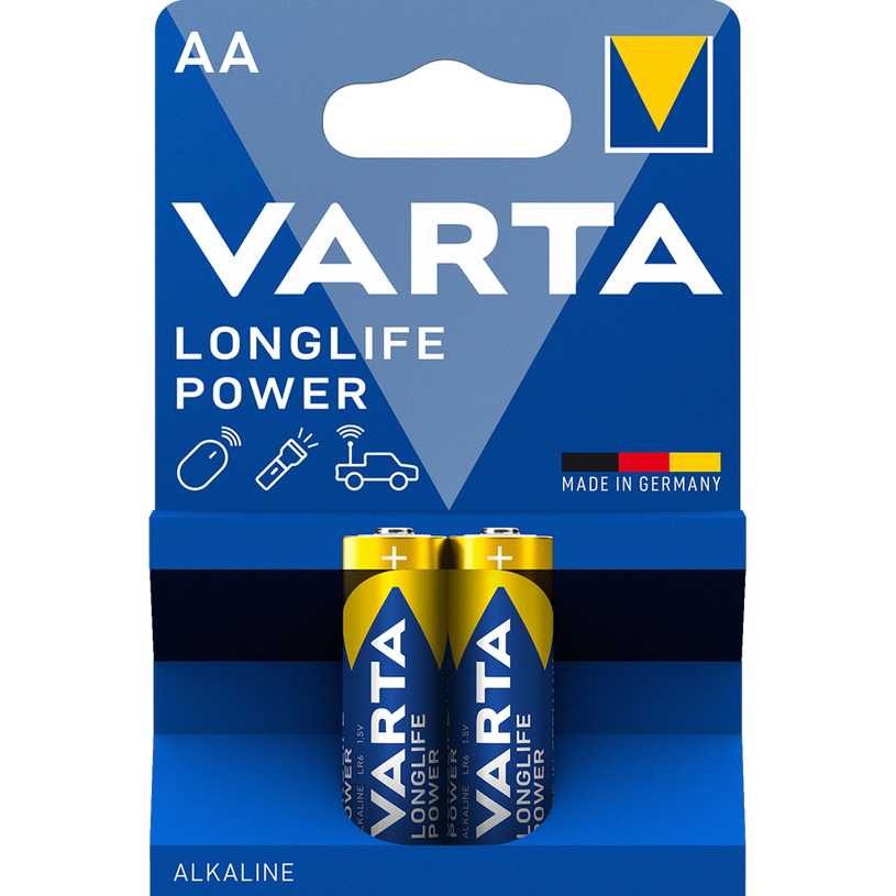 БАТЕРИИ VARTA LONGLIFE POWER AA X2 БАТЕРИИ VARTA LONGLIFE POWER AA X2