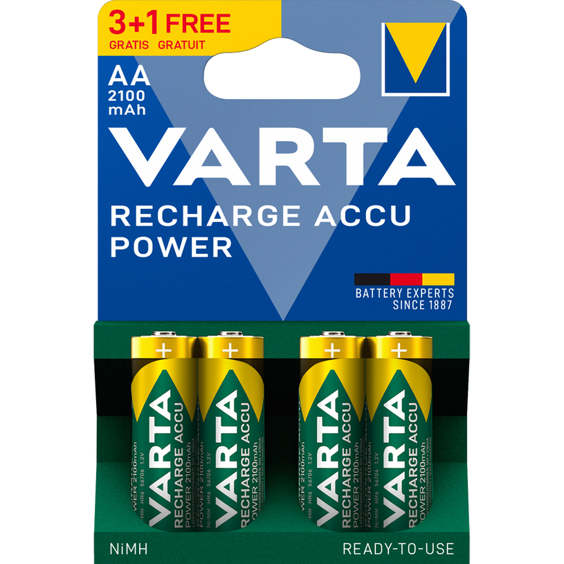 БАТ.VARTA R6 NIMH 2100MAH X 4 БАТ.VARTA R6 NIMH 2100MAH X 4