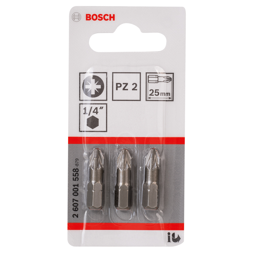 BOSCH, БИТОВЕ 3 PZ2 25 MM BOSCH, БИТОВЕ 3 PZ2 25 MM